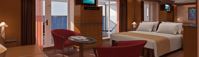 Accommodation on Carnival Spirit